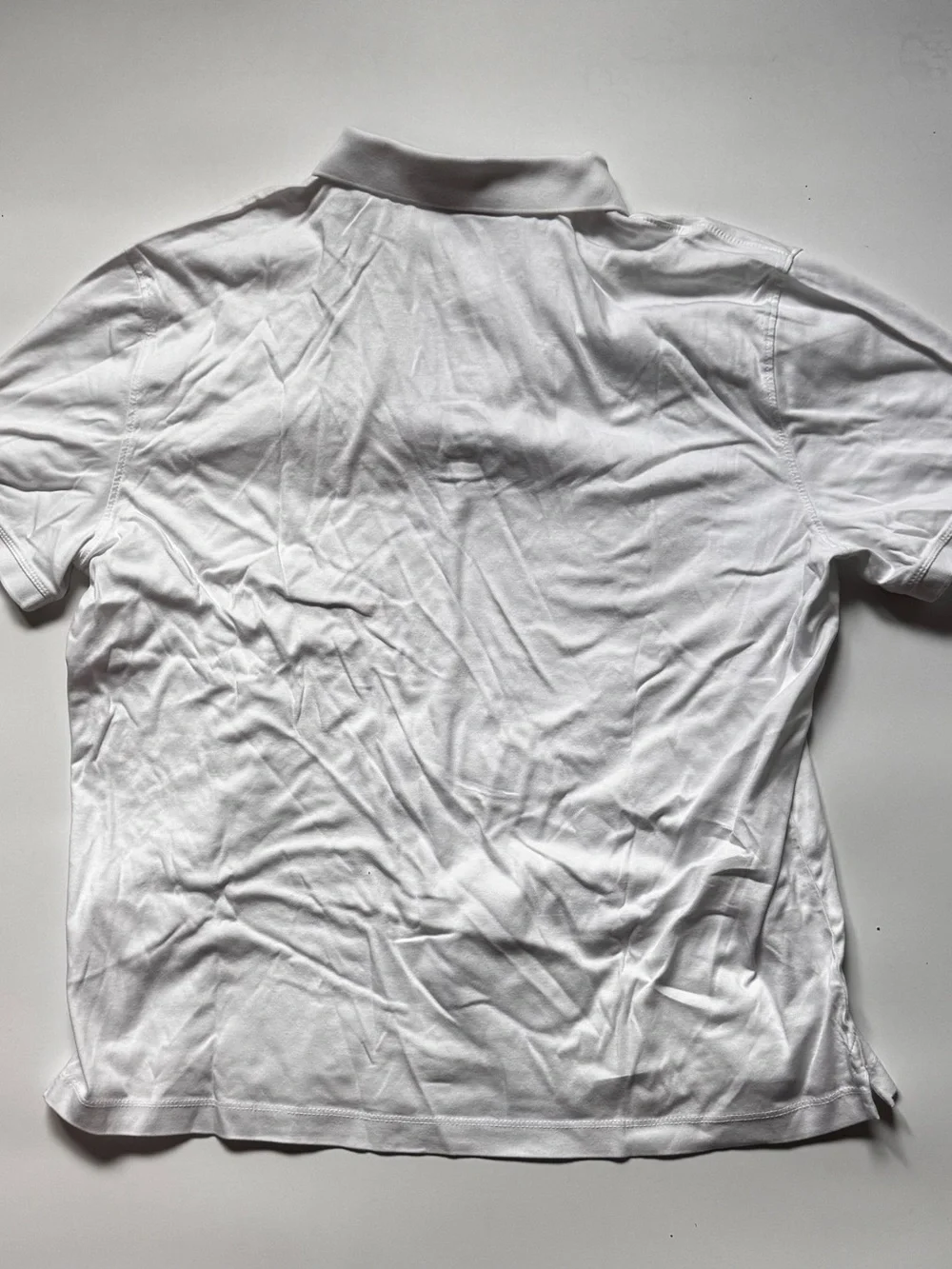 Banana Republic Luxe Touch Performance White Men’s Polo Shirt